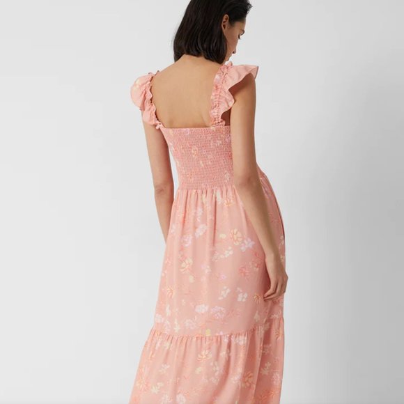 FRENCH CONNECTION SMOCKED FRILL DRESS - Picture 3 of 4